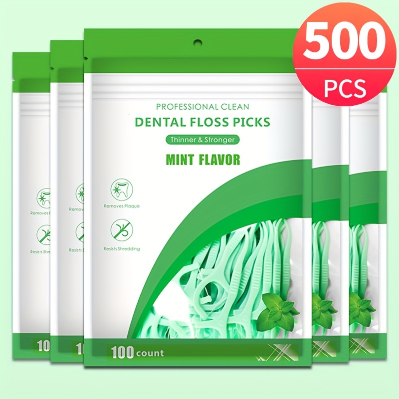Women Bags Under 500 - 500/300/100pcs ultra-fine mint flavored toothpicks, safe