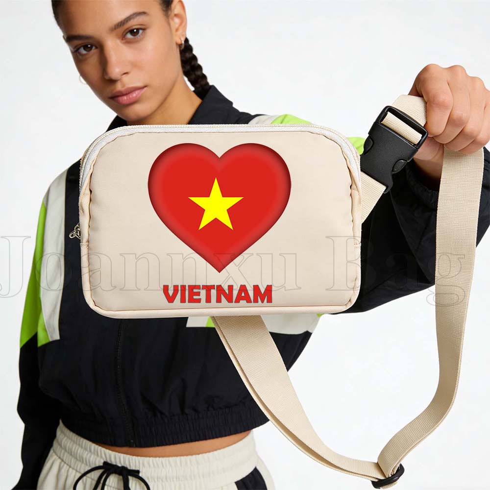 Vietnam Heart Flag Sport Waist - Women Bags Vietnam recension och pris