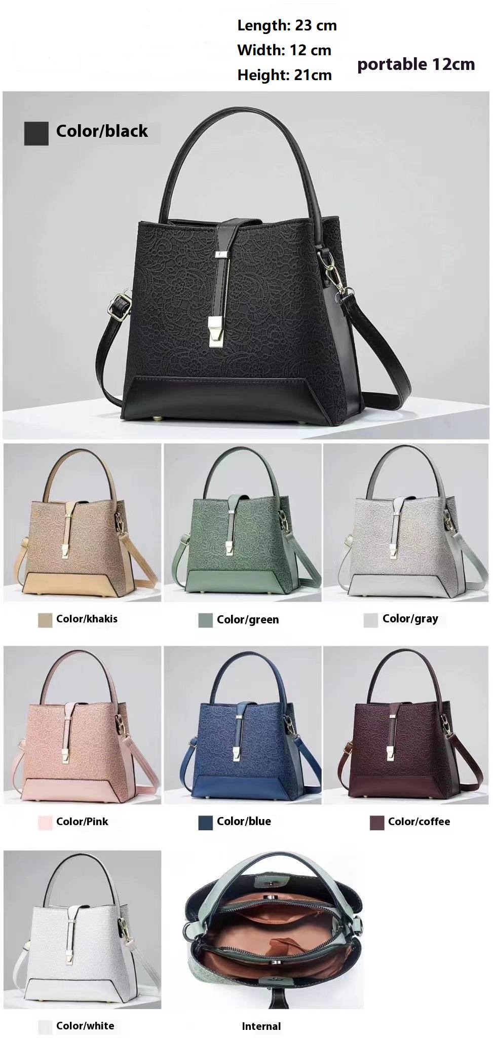 New Luxury Tote Bag Leather Cl - Women Bags For Office recension och pris