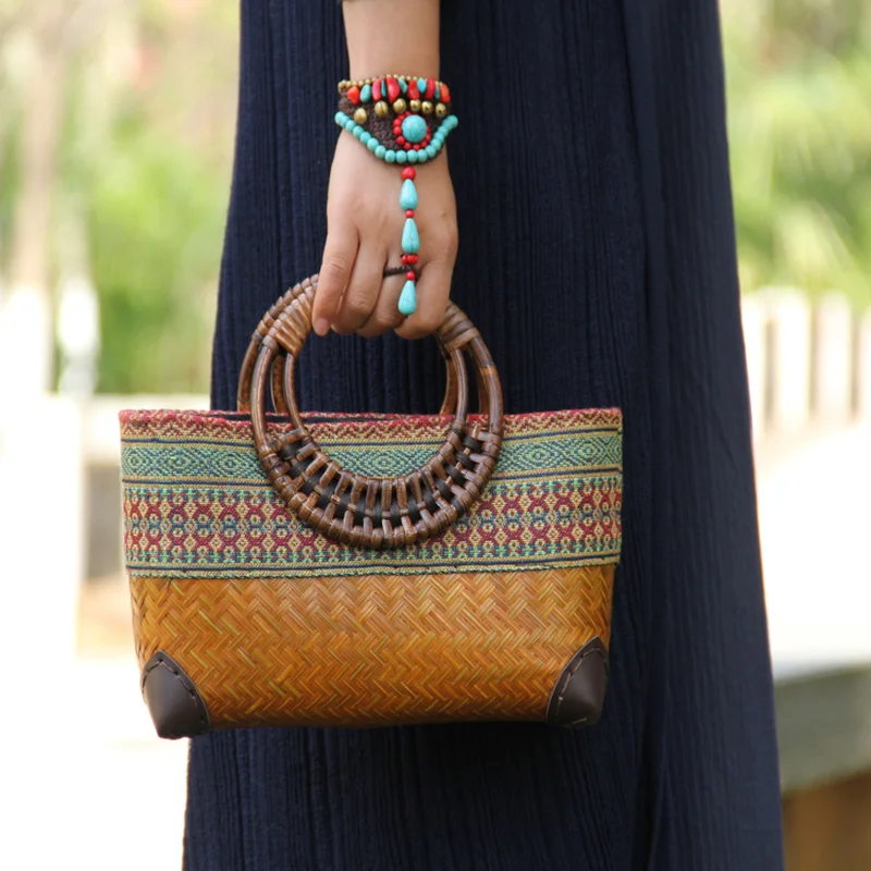 Retro Japanese Handmade Bamboo - Women Bags Vietnam recension och pris