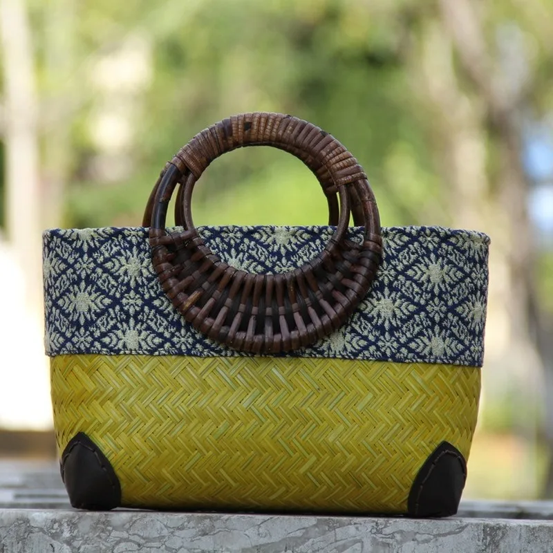 Retro Japanese Handmade Bamboo - Women Bags Vietnam recension och pris