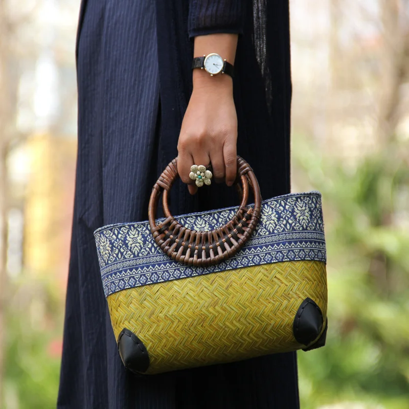 Retro Japanese Handmade Bamboo - Women Bags Vietnam recension och pris