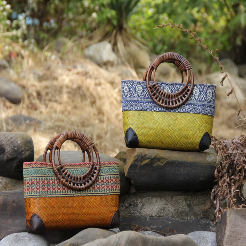 Retro Japanese Handmade Bamboo - Women Bags Vietnam recension och pris