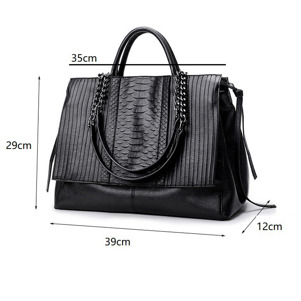 Elegant Tote Bag With Zipper,  - Women Bags For Office recension och pris
