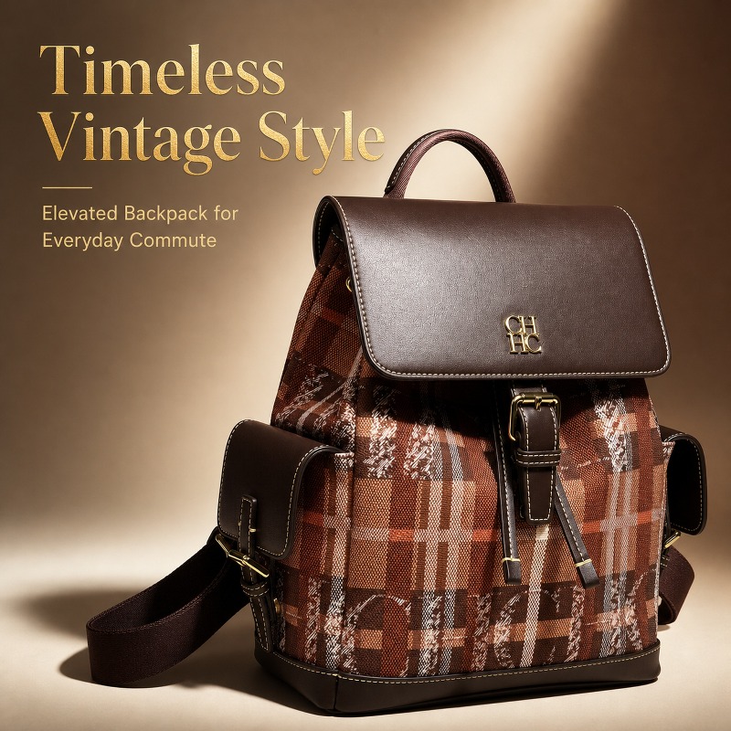 CHHC Fashion Color Block Backp - Women Bags Luxury recension och pris
