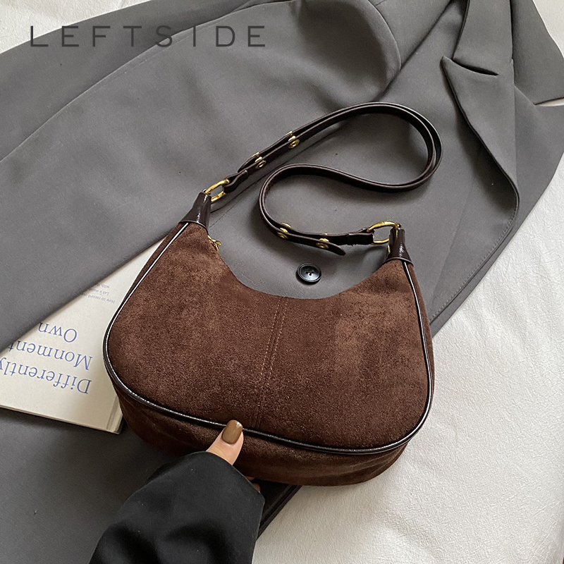 LEFTSIDE Women Small Suede Sho - Women Bags Trend 2025 recension och pris